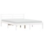 Estructura de cama madera maciza de pino blanco 150x200 cm de vidaXL, Camas y somieres - Ref: Foro24-835836, Precio: 169,55 €...