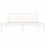 Solid white pine wood bed frame 150x200 cm by vidaXL, Beds and slatted bases - Ref: Foro24-835836, Price: 169,55 €, Discount: %