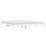 Estructura de cama madera maciza de pino blanco 180x200 cm de vidaXL, Camas y somieres - Ref: Foro24-835842, Precio: 182,52 €...