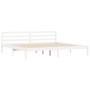 Estructura de cama madera maciza de pino blanco 180x200 cm de vidaXL, Camas y somieres - Ref: Foro24-835842, Precio: 182,52 €...