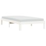 Estructura de cama madera maciza pino blanco 75x190 cm de vidaXL, Camas y somieres - Ref: Foro24-835848, Precio: 95,13 €, Des...