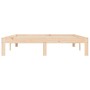 Estructura de cama madera maciza de pino 120x190 cm de vidaXL, Camas y somieres - Ref: Foro24-835853, Precio: 111,28 €, Descu...