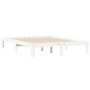 Estructura de cama madera maciza de pino blanco 120x190 cm de vidaXL, Camas y somieres - Ref: Foro24-835854, Precio: 132,16 €...