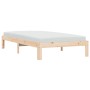 Solid pine wood bed frame 90x200 cm by vidaXL, Beds and slatted bases - Ref: Foro24-835862, Price: 85,11 €, Discount: %