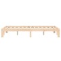 Estructura de cama madera maciza de pino 140x200 cm de vidaXL, Camas y somieres - Ref: Foro24-835871, Precio: 118,56 €, Descu...