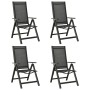 Anthracite gray aluminum 5-piece garden dining set by vidaXL, Garden sets - Ref: Foro24-3070633, Price: 374,72 €, Discount: %