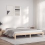 Estructura de cama madera maciza de pino 180x200 cm de vidaXL, Camas y somieres - Ref: Foro24-835880, Precio: 131,38 €, Descu...