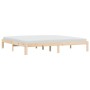 Estructura de cama madera maciza de pino 180x200 cm de vidaXL, Camas y somieres - Ref: Foro24-835880, Precio: 131,38 €, Descu...