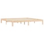 Estructura de cama madera maciza de pino 180x200 cm de vidaXL, Camas y somieres - Ref: Foro24-835880, Precio: 131,38 €, Descu...