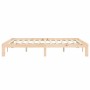 Estructura de cama madera maciza de pino 180x200 cm de vidaXL, Camas y somieres - Ref: Foro24-835880, Precio: 131,38 €, Descu...