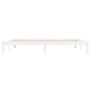 Estructura de cama madera maciza de pino blanco 180x200 cm de vidaXL, Camas y somieres - Ref: Foro24-835881, Precio: 156,72 €...