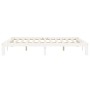 Estructura de cama madera maciza de pino blanco 180x200 cm de vidaXL, Camas y somieres - Ref: Foro24-835881, Precio: 156,72 €...