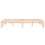 Solid pine wood bed frame 160x200 cm by vidaXL, Beds and slatted bases - Ref: Foro24-835877, Price: 127,22 €, Discount: %