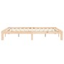 Solid pine wood bed frame 200x200 cm by vidaXL, Beds and slatted bases - Ref: Foro24-835883, Price: 136,66 €, Discount: %