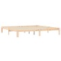 Solid pine wood bed frame 200x200 cm by vidaXL, Beds and slatted bases - Ref: Foro24-835883, Price: 136,66 €, Discount: %