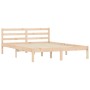 Solid pine wood bed frame 120x190 cm by vidaXL, Beds and slatted bases - Ref: Foro24-835814, Price: 127,34 €, Discount: %