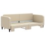 Sofá cama nido tela crema 80x200 cm de vidaXL, Camas y somieres - Ref: Foro24-3196815, Precio: 295,99 €, Descuento: %