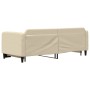 Trundle sofa bed cream fabric 80x200 cm by vidaXL, Beds and slatted bases - Ref: Foro24-3196815, Price: 266,03 €, Discount: %