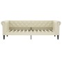 Sofa with trundle bed cream synthetic leather 90x200 cm by vidaXL, Beds and slatted bases - Ref: Foro24-3197725, Price: 318,8...