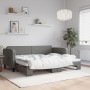 Trundle sofa bed dark gray fabric 80x200 cm by vidaXL, Beds and slatted bases - Ref: Foro24-3196812, Price: 266,39 €, Discoun...