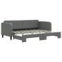 Trundle sofa bed dark gray fabric 80x200 cm by vidaXL, Beds and slatted bases - Ref: Foro24-3196812, Price: 266,39 €, Discoun...