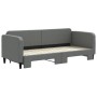 Trundle sofa bed dark gray fabric 80x200 cm by vidaXL, Beds and slatted bases - Ref: Foro24-3196812, Price: 266,39 €, Discoun...