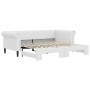 Sofa with trundle bed white synthetic leather 90x200 cm by vidaXL, Beds and slatted bases - Ref: Foro24-3197724, Price: 317,0...