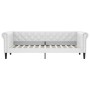 Sofa with trundle bed white synthetic leather 90x200 cm by vidaXL, Beds and slatted bases - Ref: Foro24-3197724, Price: 317,0...