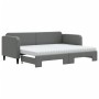 Sofá cama nido con colchón tela gris oscuro 80x200 cm de vidaXL, Camas y somieres - Ref: Foro24-3196830, Precio: 449,60 €, De...