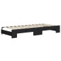 Trundle sofa bed with black fabric mattress 80x200 cm by vidaXL, Beds and slatted bases - Ref: Foro24-3196831, Price: 398,99 ...