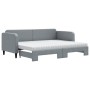 Trundle sofa bed with light gray fabric mattress 80x200 cm by vidaXL, Beds and slatted bases - Ref: Foro24-3196829, Price: 45...