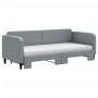 Sofá cama nido con colchón tela gris claro 80x200 cm de vidaXL, Camas y somieres - Ref: Foro24-3196829, Precio: 450,04 €, Des...