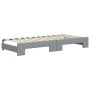 Trundle sofa bed with light gray fabric mattress 80x200 cm by vidaXL, Beds and slatted bases - Ref: Foro24-3196829, Price: 45...