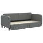 Sofá cama nido con cajones tela gris oscuro 80x200 cm de vidaXL, Camas y somieres - Ref: Foro24-3196848, Precio: 324,87 €, De...