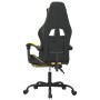 Silla gaming con reposapiés cuero sintético negro dorado de vidaXL, Sillones para videojuegos - Ref: Foro24-3143832, Precio: ...