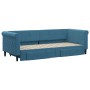 Trundle sofa bed with drawers blue velvet 80x200 cm by vidaXL, Beds and slatted bases - Ref: Foro24-3197811, Price: 329,62 €,...