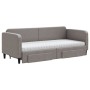 Sofá cama nido con cajones tela gris taupe 80x200 cm de vidaXL, Camas y somieres - Ref: Foro24-3196868, Precio: 490,74 €, Des...