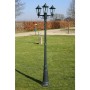 Gartenlaternenpfahl 3 Arme Aluminium dunkelgrün/schwarz 215 cm von vidaXL, Außenbeleuchtung - Ref: Foro24-40246, Preis: 158,8...