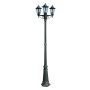 Garden lamppost 3 arms aluminum dark green/black 215 cm by vidaXL, Outdoor lighting - Ref: Foro24-40246, Price: 150,28 €, Dis...