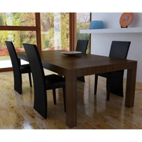 Sillas de comedor 4 unidades cuero sintético negro de vidaXL, Sillas de comedor - Ref: Foro24-60597, Precio: 216,11 €, Descue...