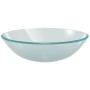 Tempered glass washbasin 42 cm frosted by vidaXL, Sinks - Ref: Foro24-142230, Price: 48,06 €, Discount: %