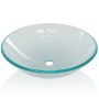 Tempered glass washbasin 42 cm frosted by vidaXL, Sinks - Ref: Foro24-142230, Price: 48,06 €, Discount: %