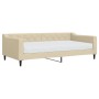 Sofá cama con colchón tela crema 100x200 cm de vidaXL, Camas y somieres - Ref: Foro24-3197417, Precio: 387,96 €, Descuento: %