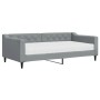 Sofa bed with light gray fabric mattress 90x190 cm by vidaXL, Beds and slatted bases - Ref: Foro24-3197418, Price: 333,71 €, ...