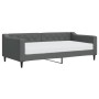 Sofa bed with dark gray fabric mattress 90x190 cm by vidaXL, Beds and slatted bases - Ref: Foro24-3197419, Price: 373,99 €, D...