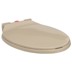 Toilet seat with soft close quick release oval beige by vidaXL, Toilet and bidet seats - Ref: Foro24-145821, Price: 35,34 €, ...