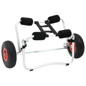 Kajakwagen aus Aluminium von vidaXL, Bootsanhänger - Ref: Foro24-90374, Preis: 75,10 €, Rabatt: %