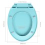 Green oval quick release soft close toilet seat by vidaXL, Toilet and bidet seats - Ref: Foro24-145825, Price: 28,37 €, Disco...