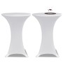 2 Manteles blancos ajustados para mesa de pie - 70 cm diámetro de vidaXL, Fundas - Ref: Foro24-241202, Precio: 25,33 €, Descu...