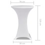 2 Manteles blancos ajustados para mesa de pie - 70 cm diámetro de vidaXL, Fundas - Ref: Foro24-241202, Precio: 25,33 €, Descu...